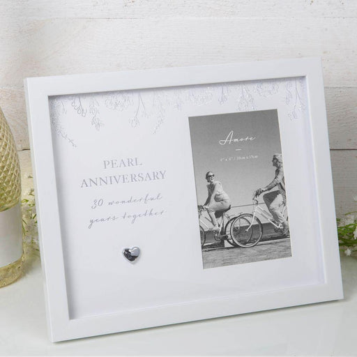 Pearl Anniversary 4" x 6" Photo Frame - The Olive Branch & Lovely Libby's