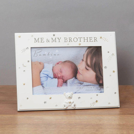 6" X 4" - Resin - Me & My Brother Photo Frame - The Olive Branch & Lovely Libby's