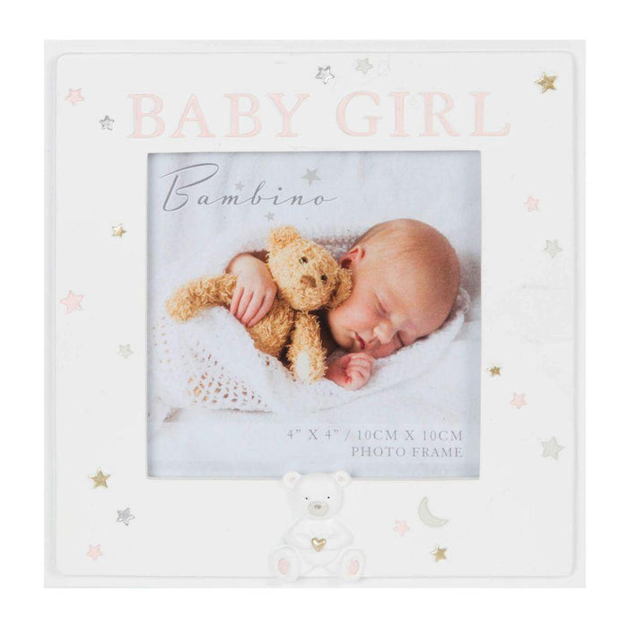 4" X 4" - Baby Girl Photo Frame - The Olive Branch & Lovely Libby's