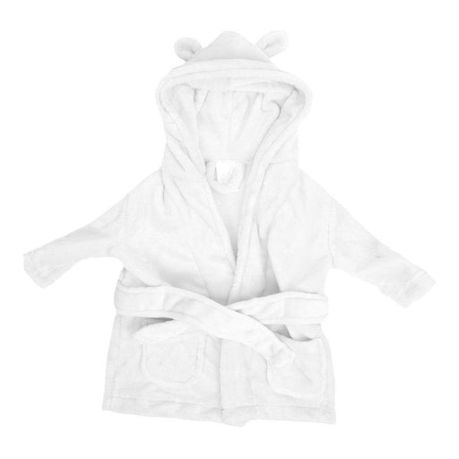 Bambino Baby's First Bathrobe - 3 - 6 Months - White - The Olive Branch & Lovely Libby's