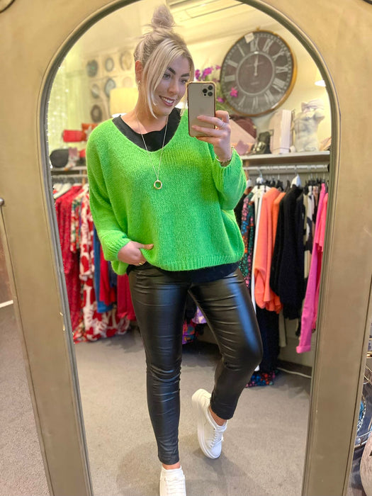 Mohair Jumper - Bright Green