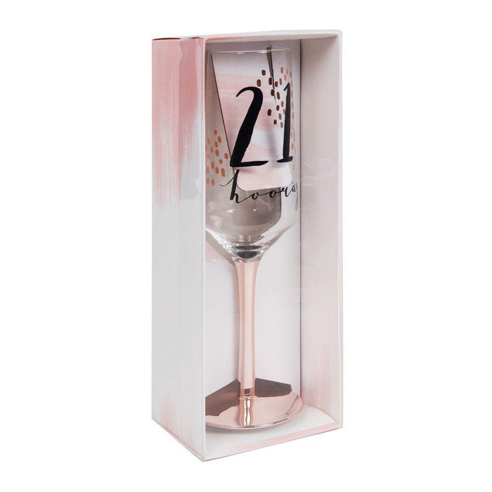Luxe Champagne Flute - 21.  Hooray - The Olive Branch & Lovely Libby's