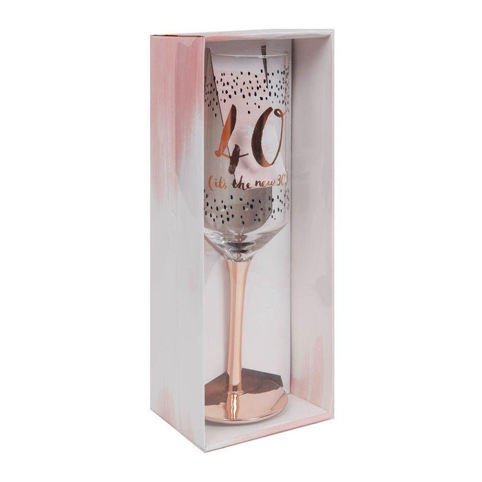 Luxe Champagne Flute - 40 its the new 30 - The Olive Branch & Lovely Libby's
