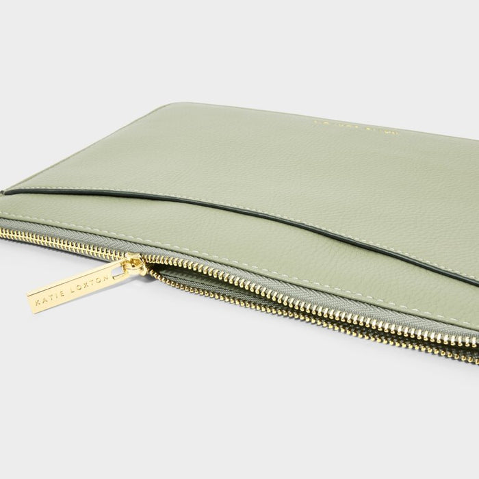 Sage Green Cara Pouch by Katie Loxton