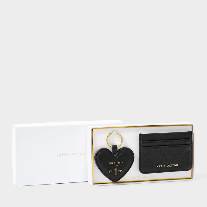 "One in a Million" Heart Keyring & Card Holder Set by Katie Loxton