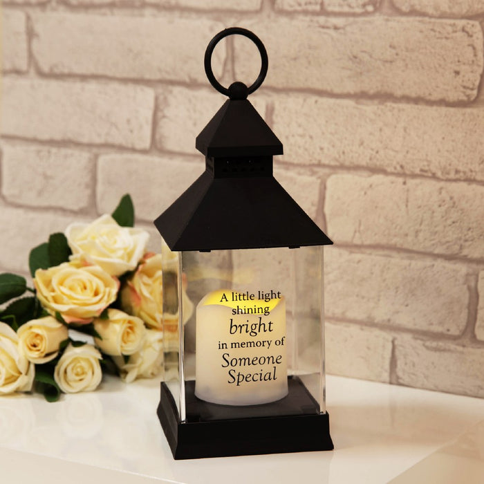 Thoughts Of You White Memorial Lantern - Someone Special