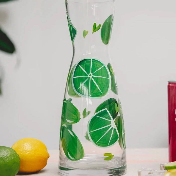 Limes Hand Painted Carafe by Lynsey Johnstone
