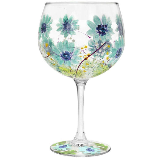 Gin Glass - Blue Gerber - The Olive Branch & Lovely Libby's
