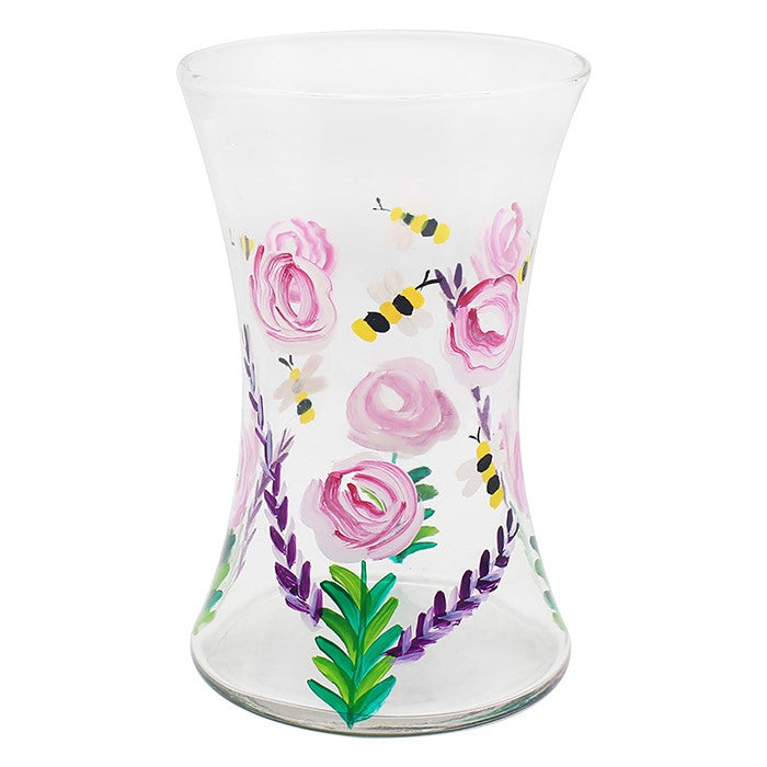 Handpainted Vase by Lynsey Johnstone - Bees & Flowers