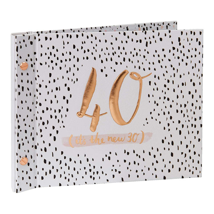 Luxe Birthday Guest Book & Photo Album - 40 (It's the new 30)