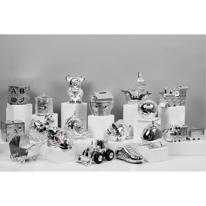 Silver Plated Helicopter Money Box