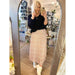 Pleated Polka Dot Skirt - Blush Pink - The Olive Branch & Lovely Libby's