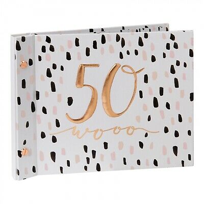 Luxe Birthday Guest Book & Photo Album - 50 wooo