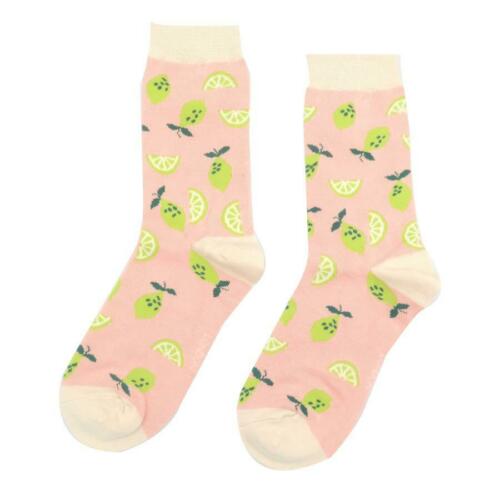 Miss Sparrow Bamboo Socks - Limes