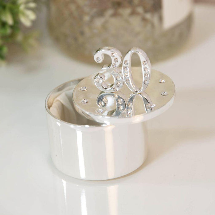 Silver Plated Trinket Box - 30 - The Olive Branch & Lovely Libby's