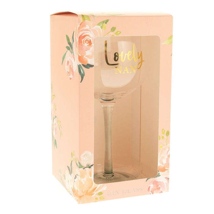 Lovely Nan Gin Glass