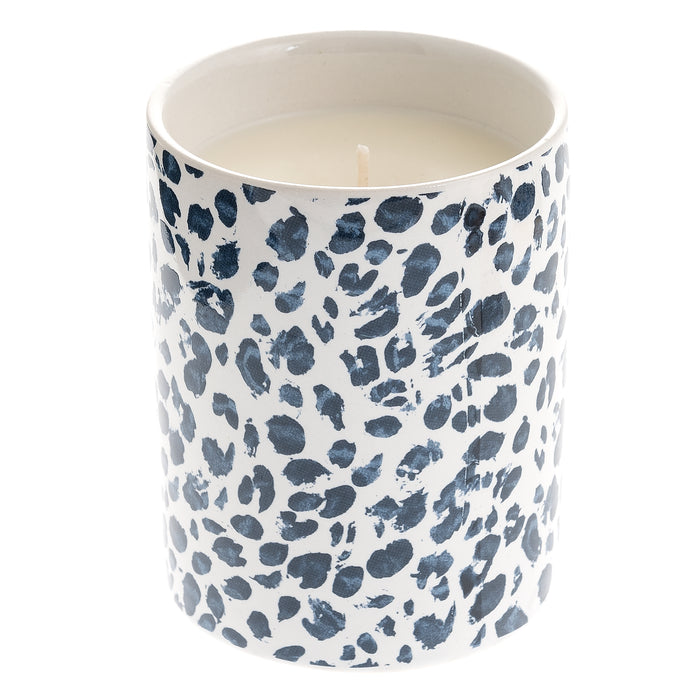 Frida Leopard Print 270G Candle - Papaya & Pink Grapefruit