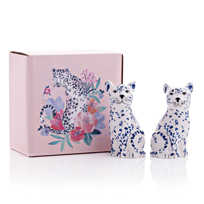 Frida Leopard Salt & Pepper Shakers