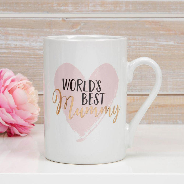 Worlds Best Mummy Ceramic Mug by Celebrations - The Olive Branch & Lovely Libby's