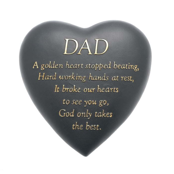 Dad - Graveside Heart Plaque