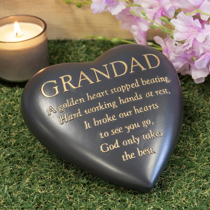 Thoughts Of You - Grandad Graveside Memorial - Dark Grey