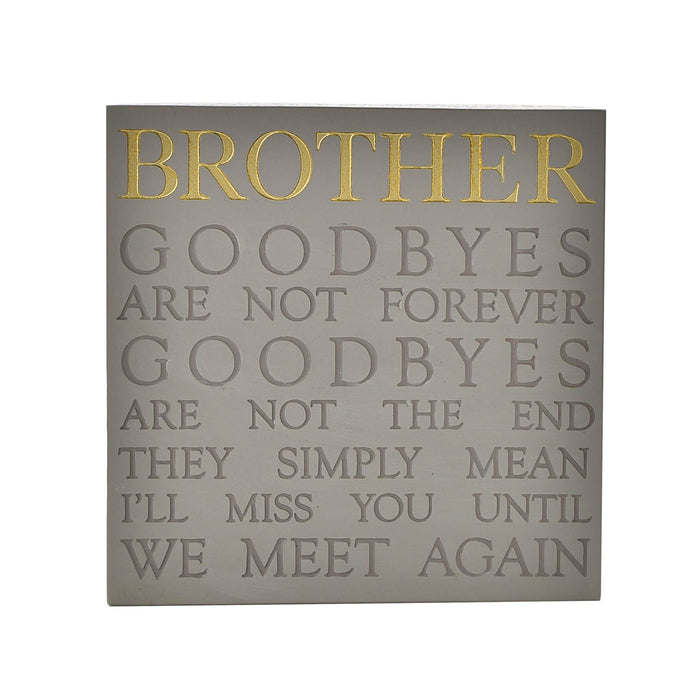 Thoughts Of You Memorial Square - Brother