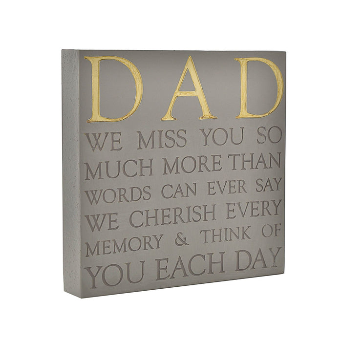 Thoughts Of You Memorial Square - Dad