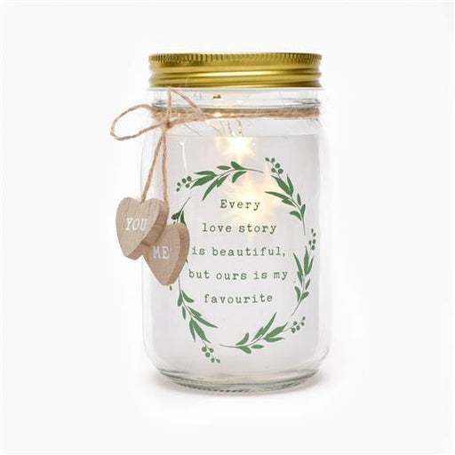 Light Up Jar - 'Love Story' - The Olive Branch & Lovely Libby's