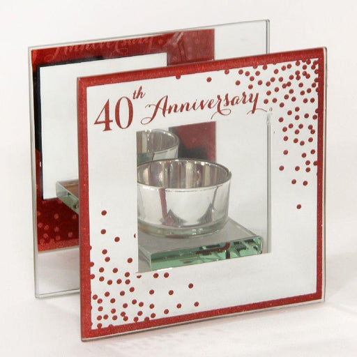 Sparkle Tea Light holder - 40th Anniversary - The Olive Branch & Lovely Libby's