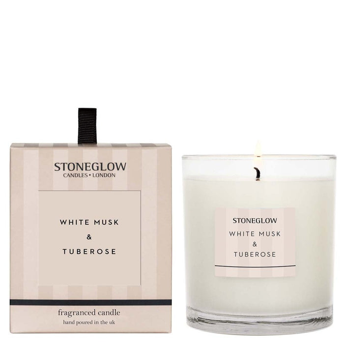 White Musk & Tuberose Candle - Modern Classics by Stoneglow